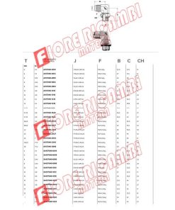 EFA107040/1218 TERMINALE ORIENTABILE 90°JIC CONO 37-METICO CIL. CON OR E RONDELLA X SEDI 9974 M 3/4 X M18X1.5